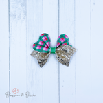 Pretty Plaid Magnolia Bow