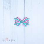 Pretty Stripes Blossom Bow