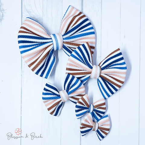 Harvest Stripes Bow