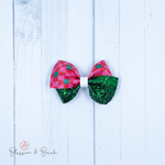 Retro Checkered Abby Bow