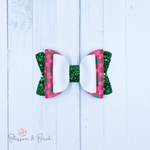 Retro Checkered Olivia Bow