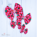 Retro Checkered Bow