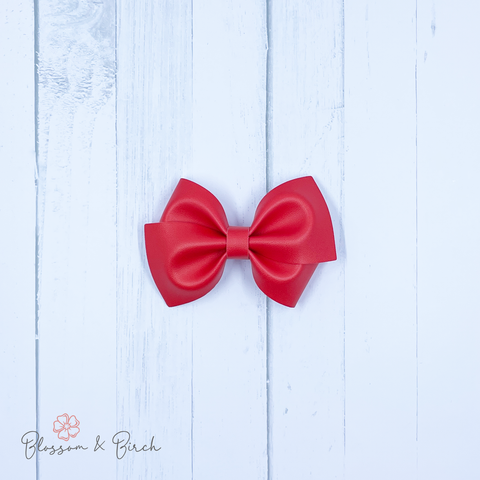 Cherry Red Abby Bow