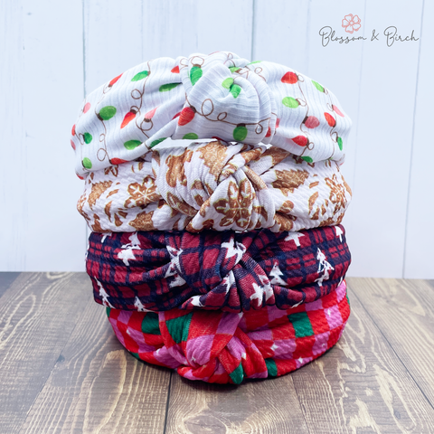 Christmas Knotted Headbands