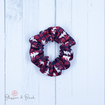 Plaid Trees Scrunchie