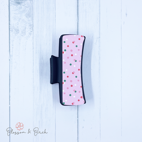 Pretty Polka Dots Claw Clip