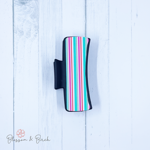 Pretty Stripes Claw Clip