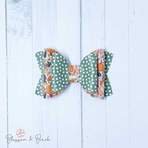 Speckled Pumpkins Olivia Bow