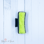 Green Fur Claw Clip - 4 Inch