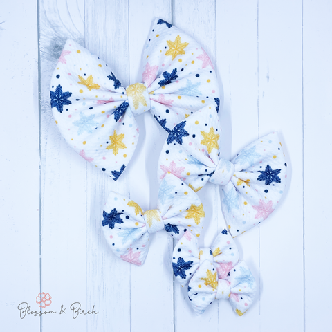 Snowflakes Bow