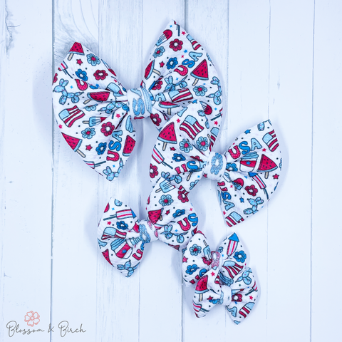 All Things Red, White & Blue Bow