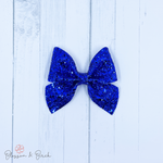 Blue Glitter Amelia Bow