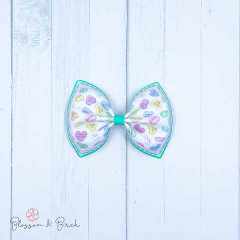 Candy Hearts Pinch Bow