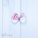 Candy Stripes Magnolia Bow