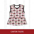 Canton Tigers Peplum Tank