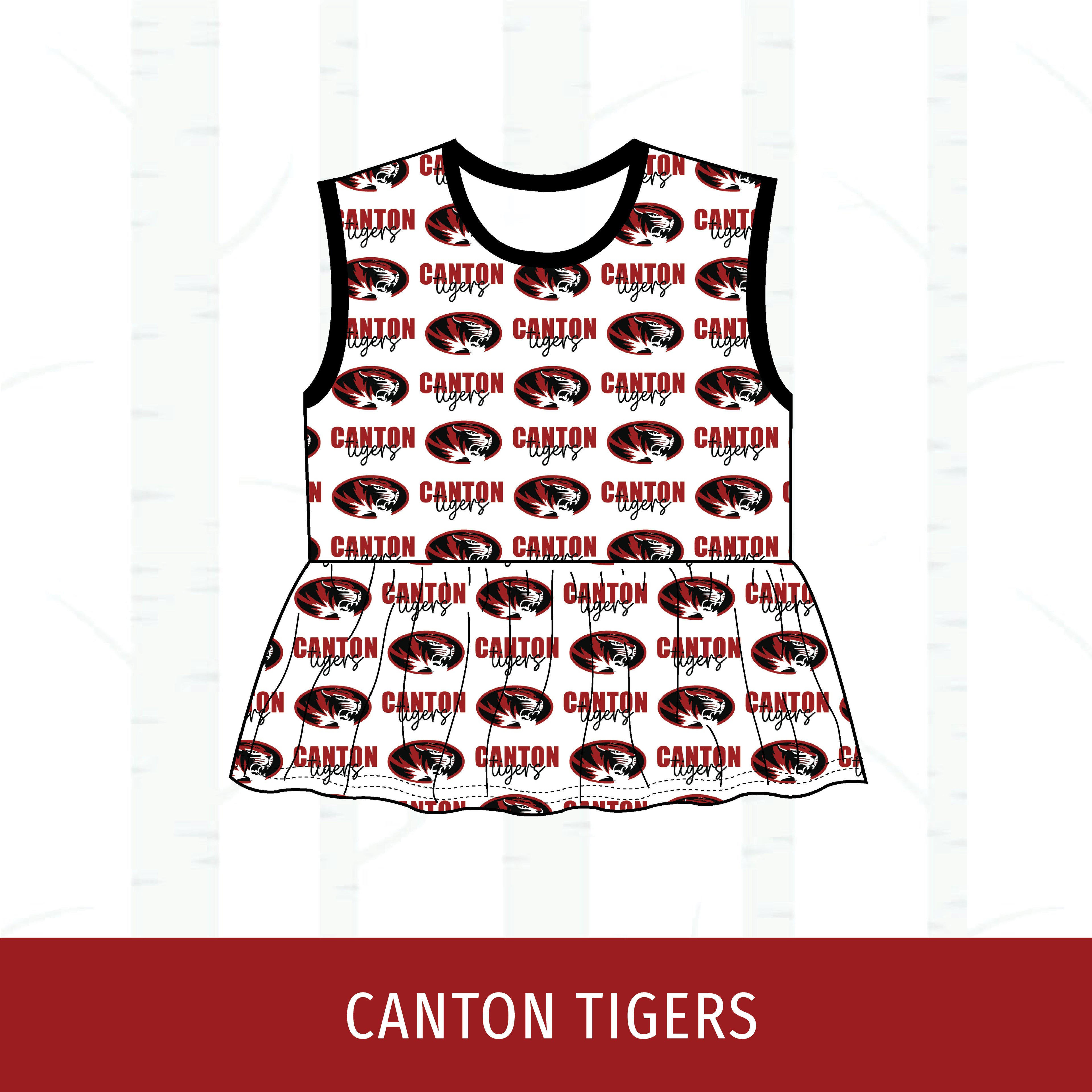 Canton Tigers Peplum Tank