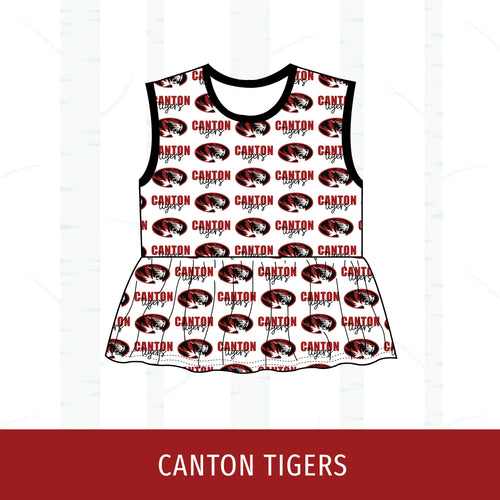 Canton Tigers Peplum Tank