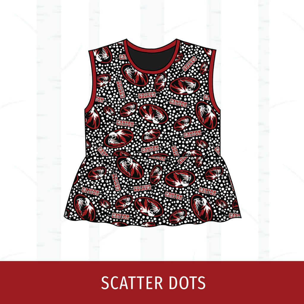 Canton Tigers Peplum Tank