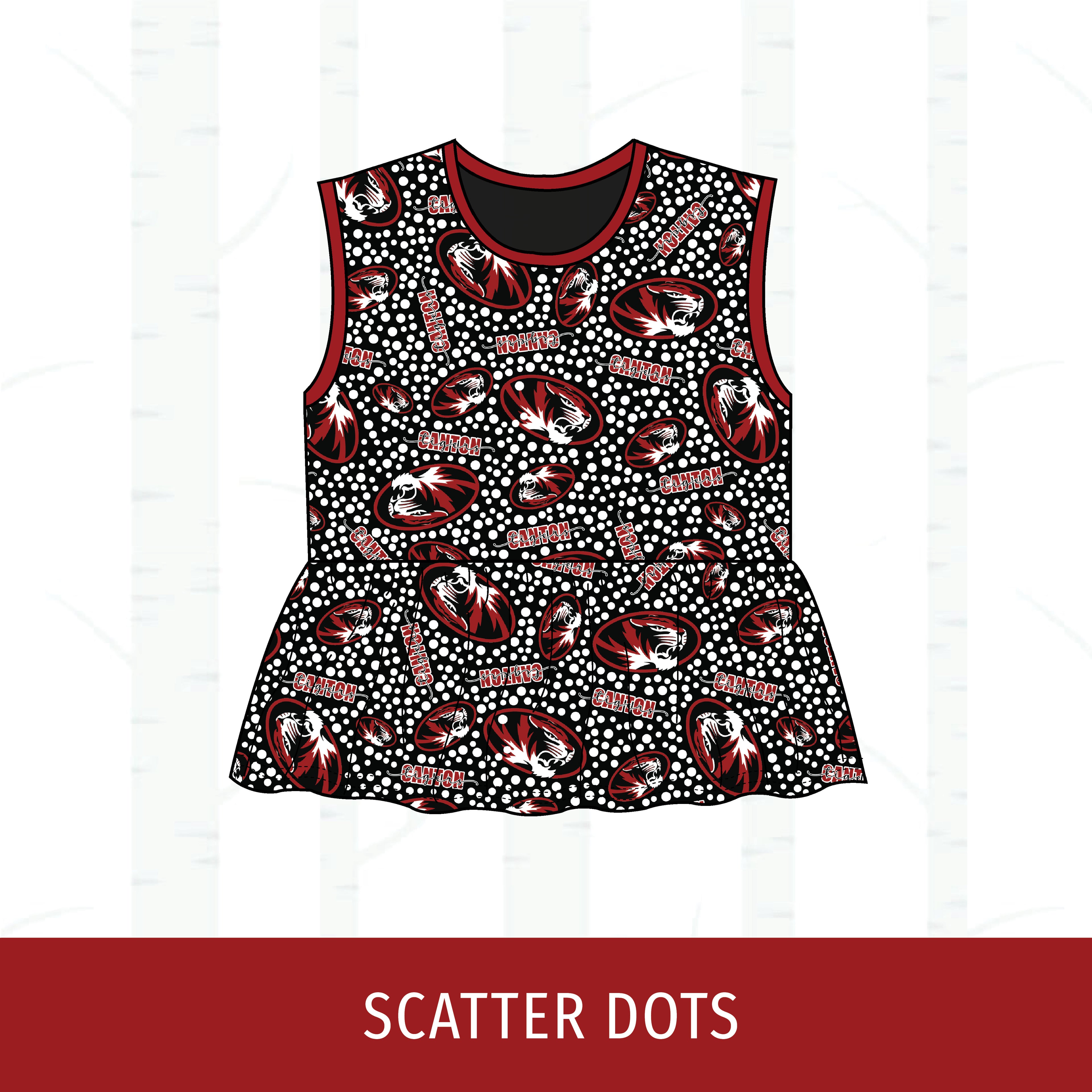 Canton Tigers Peplum Tank