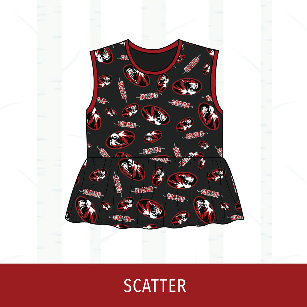 Canton Tigers Peplum Tank