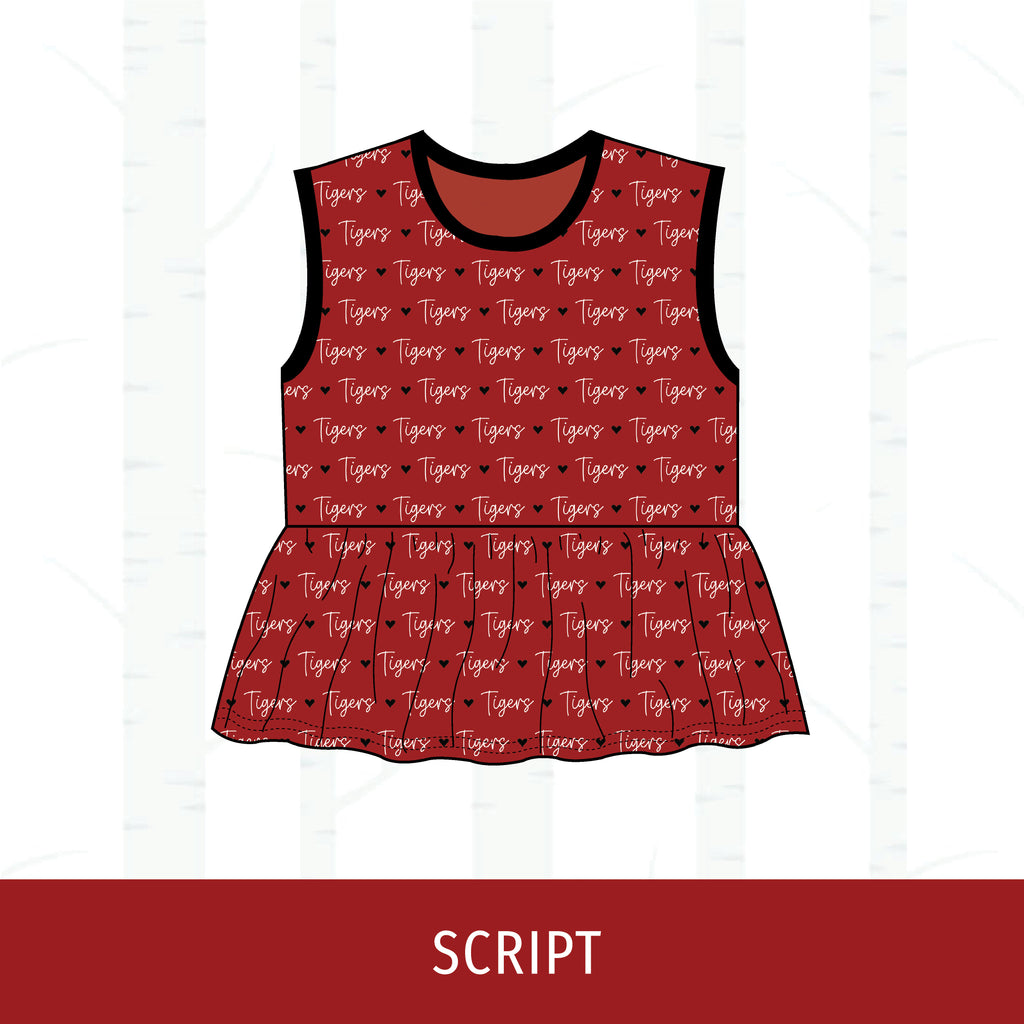 Canton Tigers Peplum Tank