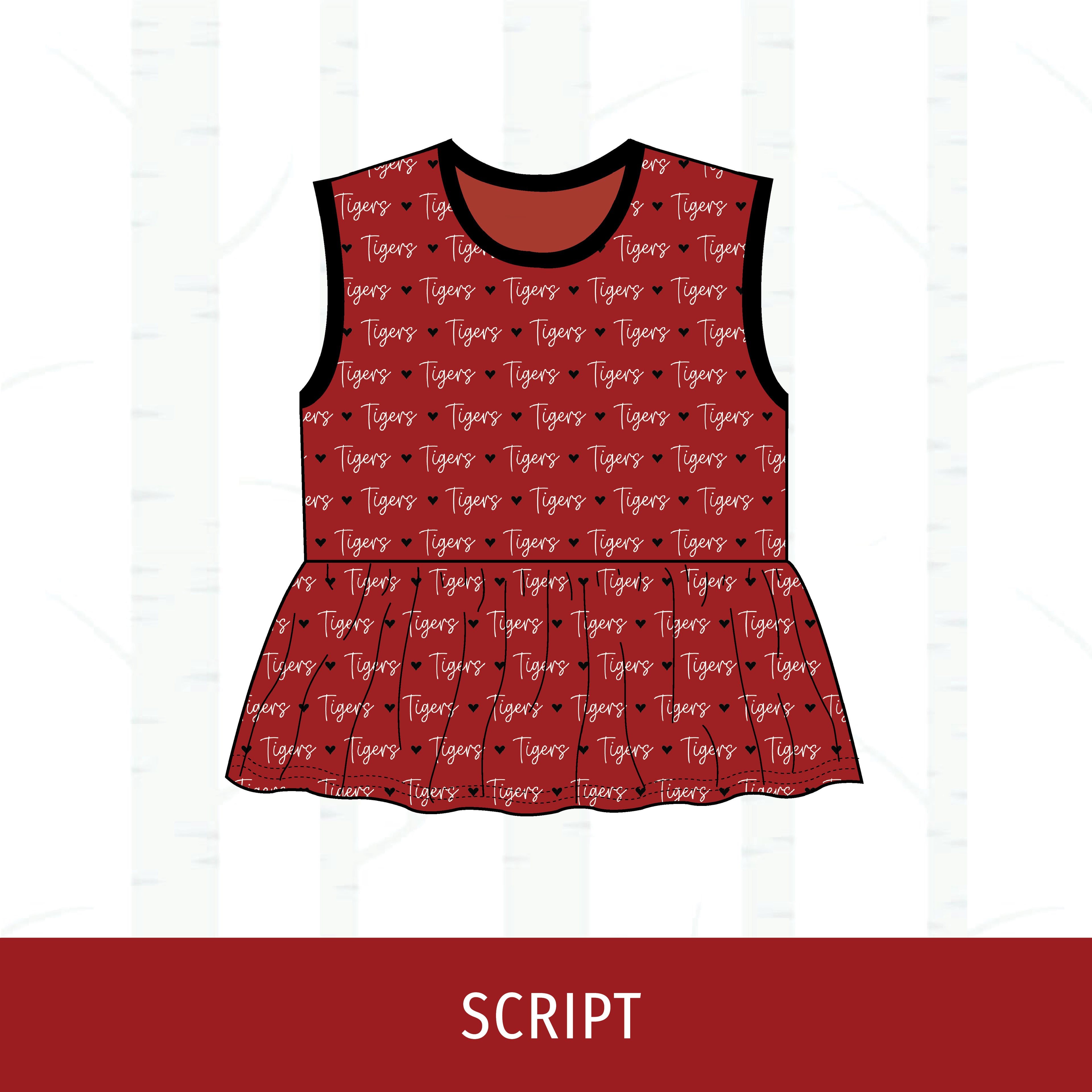 Canton Tigers Peplum Tank