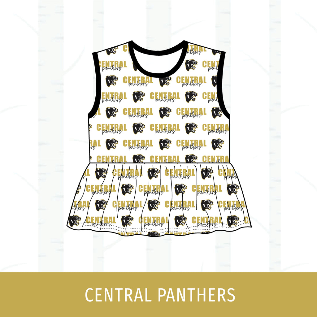 Central Panthers Peplum Tank