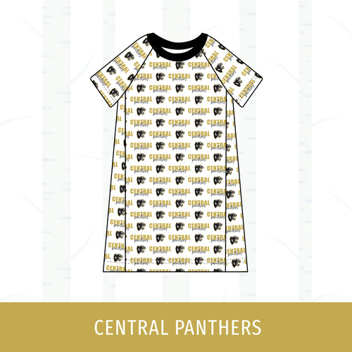 Central Panthers Short Sleeve Raglan Dress