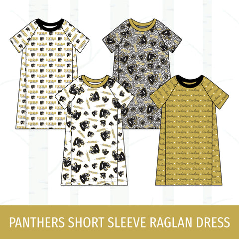 Central Panthers Short Sleeve Raglan Dress