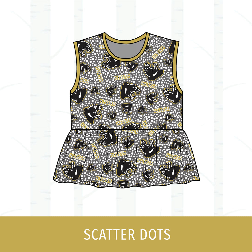 Central Panthers Peplum Tank
