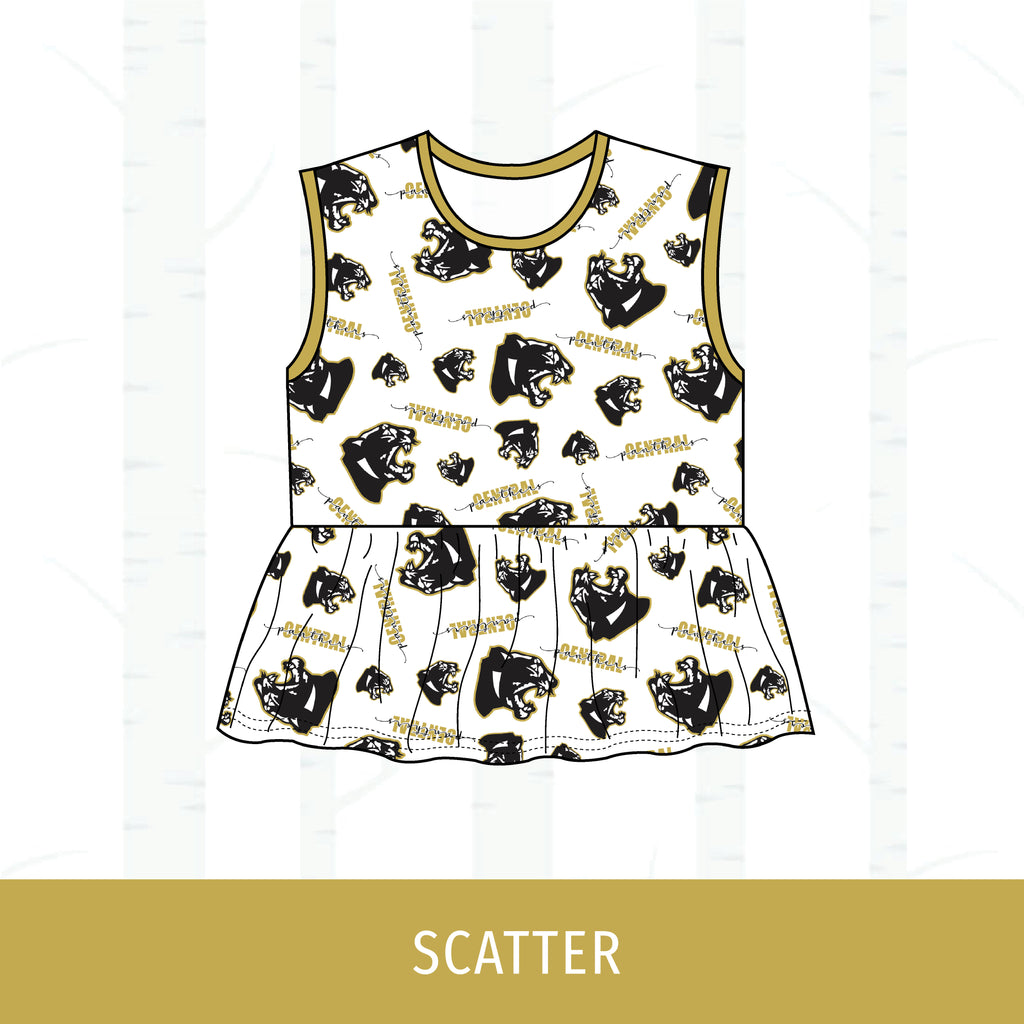 Central Panthers Peplum Tank