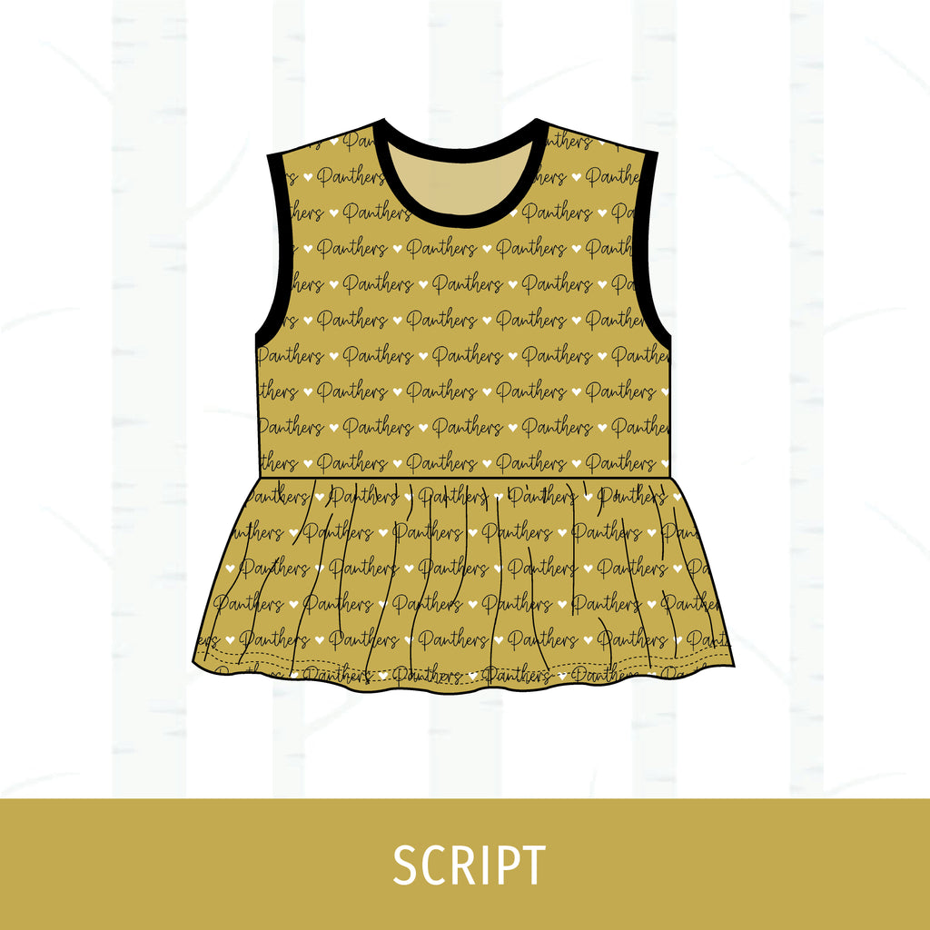 Central Panthers Peplum Tank