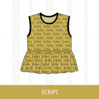 Central Panthers Peplum Tank