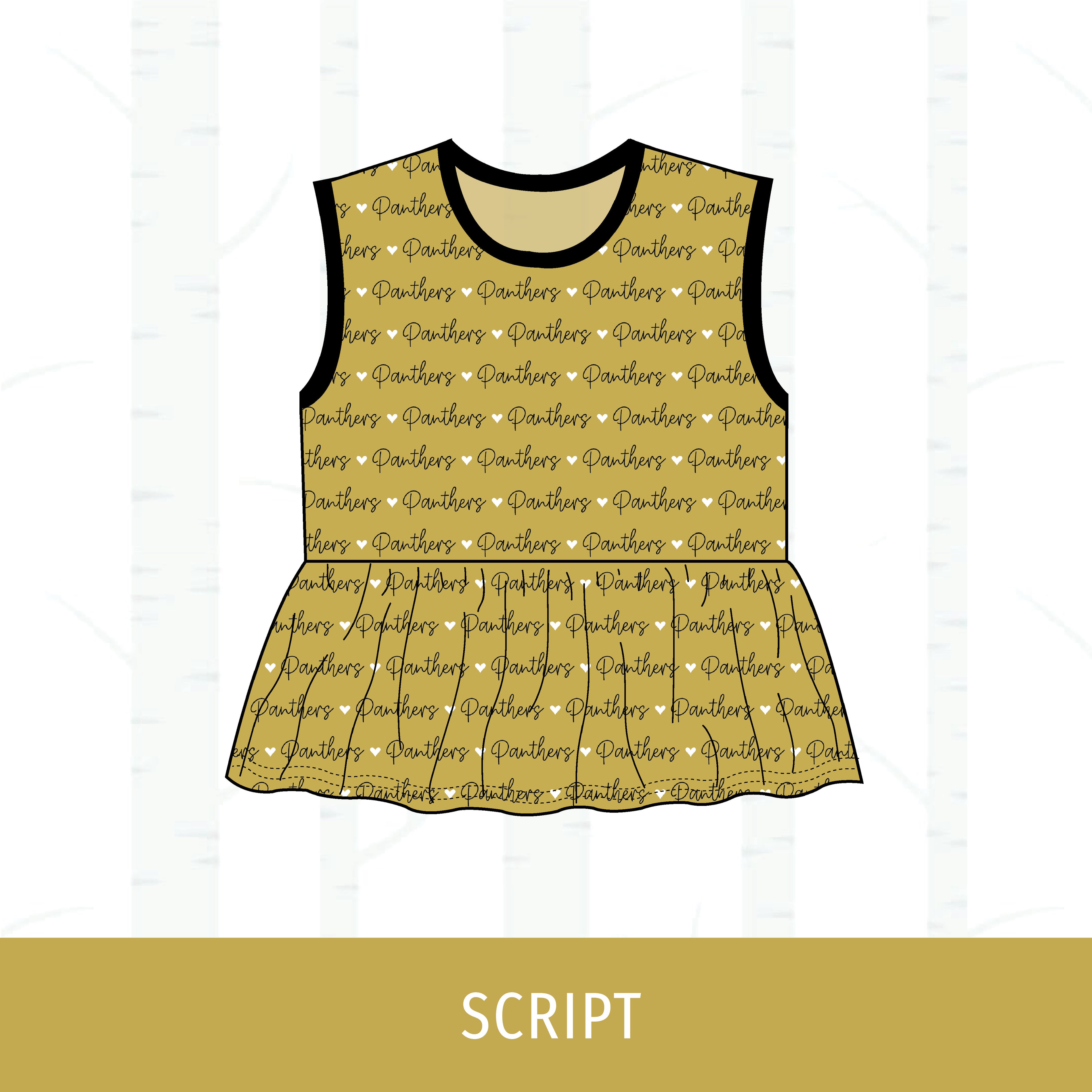 Central Panthers Peplum Tank