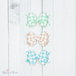 Checkered Blossom Bow