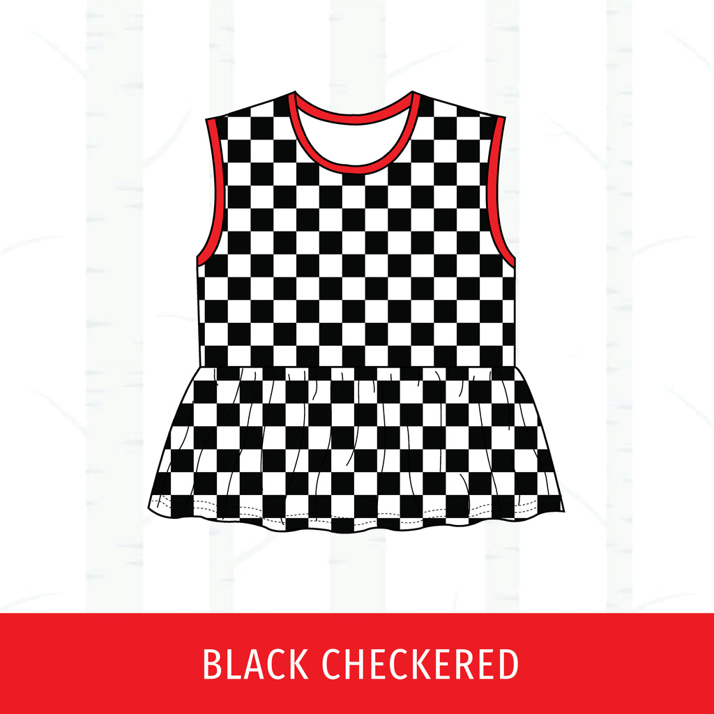 Denman Falcons Peplum Tank