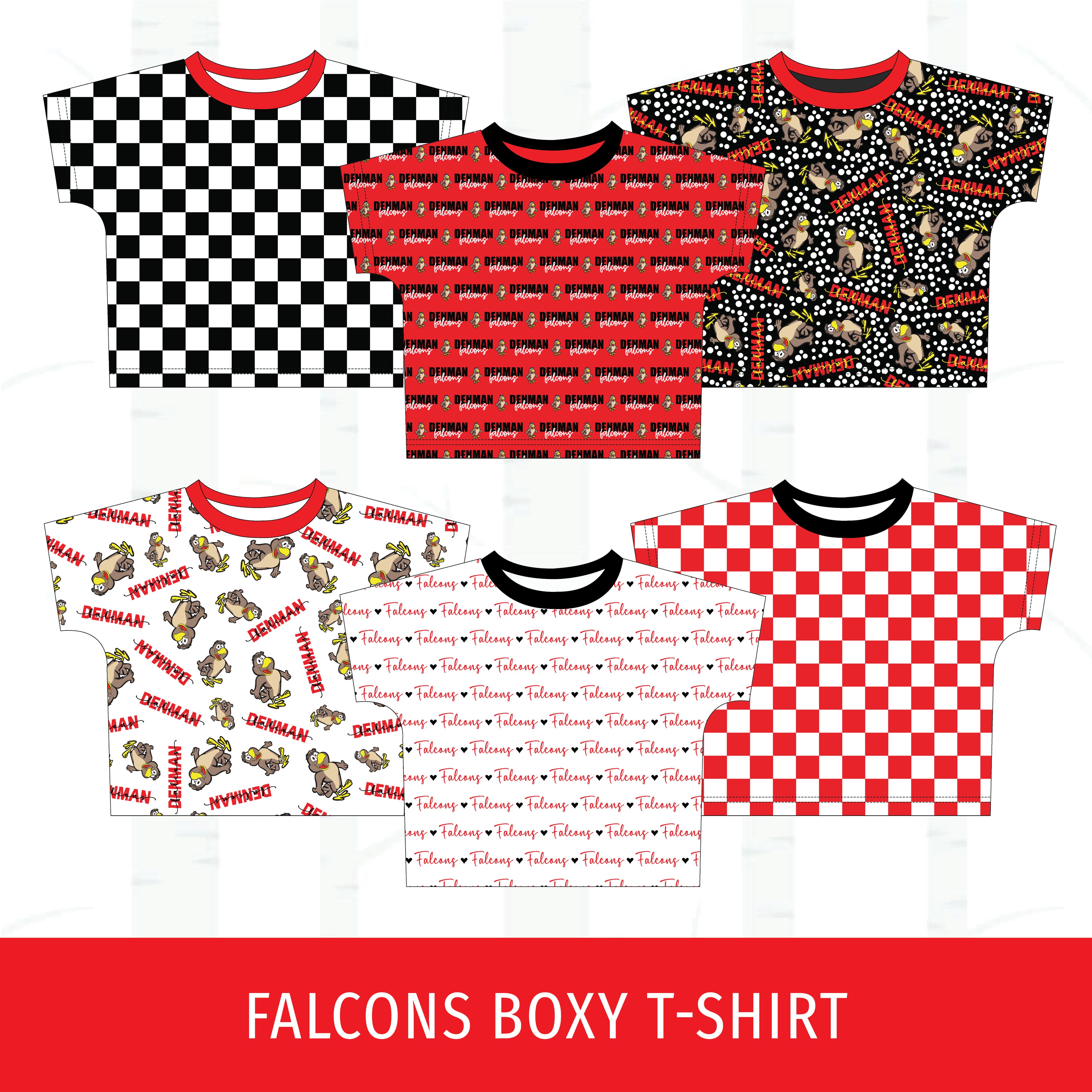 Denman Falcons Boxy T-Shirt