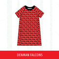 Denman Falcons Short Sleeve Raglan Dress