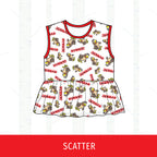 Denman Falcons Peplum Tank