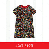 Denman Falcons Short Sleeve Raglan Dress