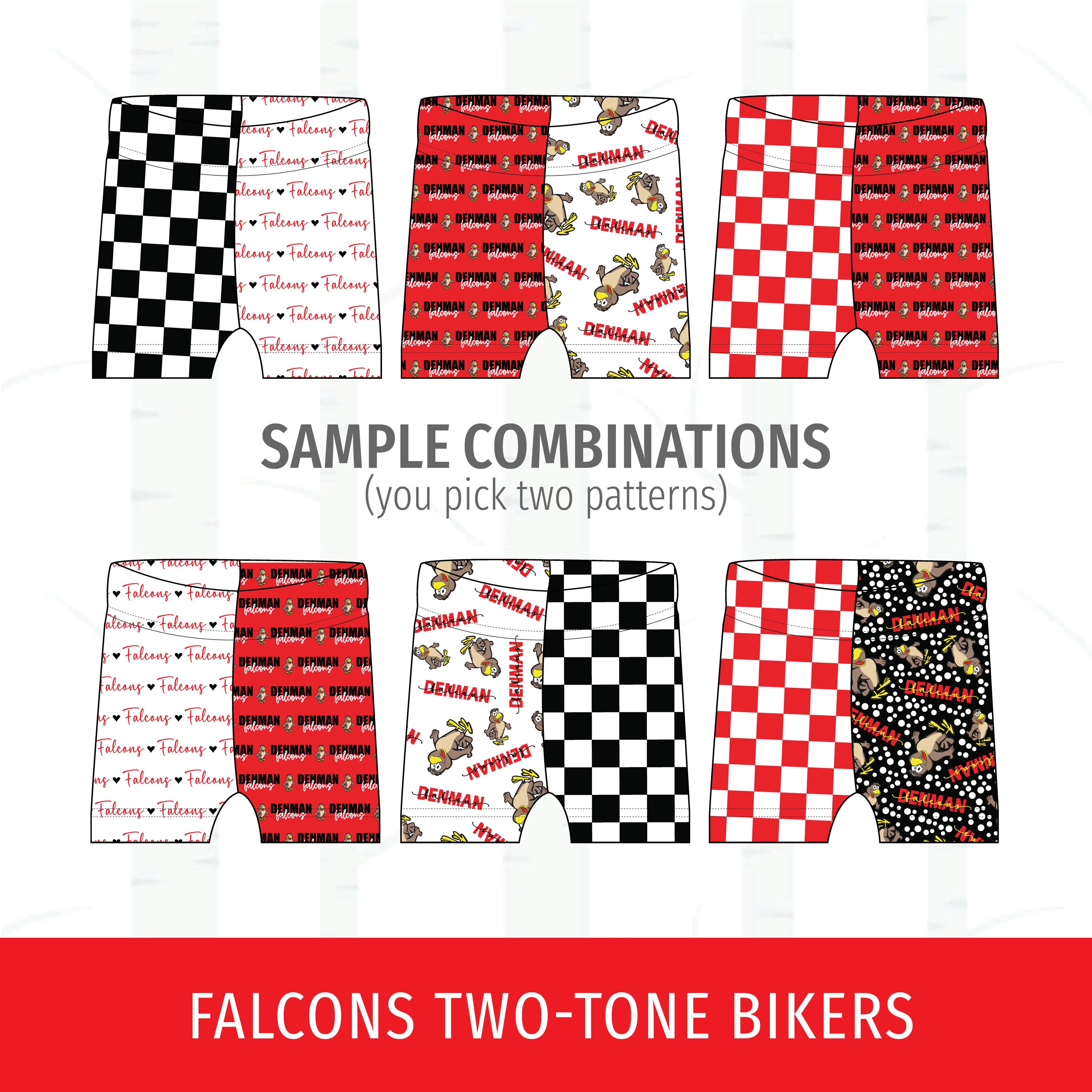 Denman Falcons Two-Tone Bikers