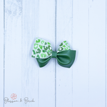 Green Cheetah Abby Bow