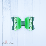 Green Cheetah Olivia Bow