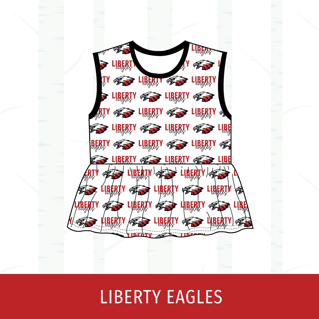 Liberty Eagles Peplum Tank