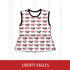 Liberty Eagles Peplum Tank