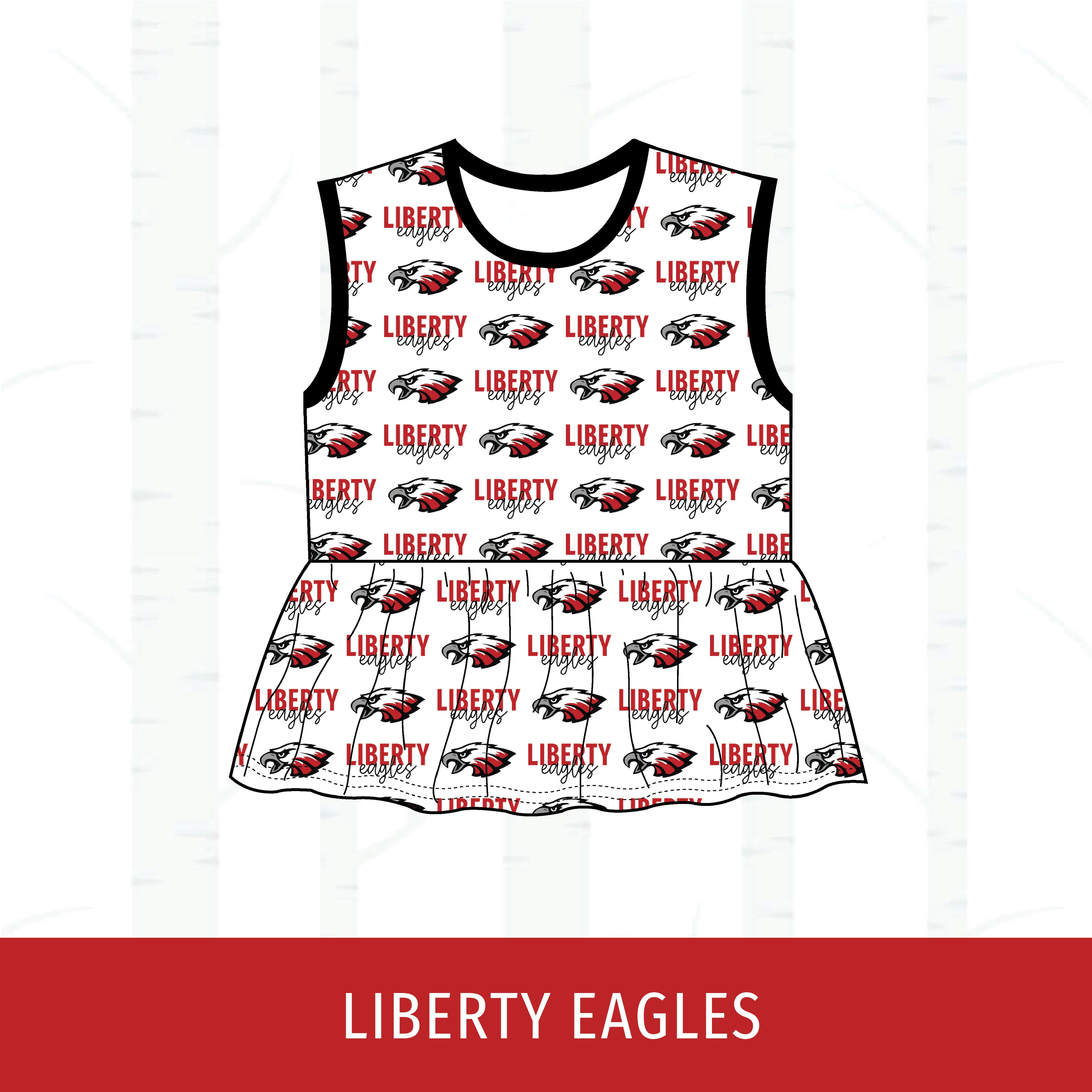Liberty Eagles Peplum Tank