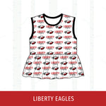 Liberty Eagles Peplum Tank