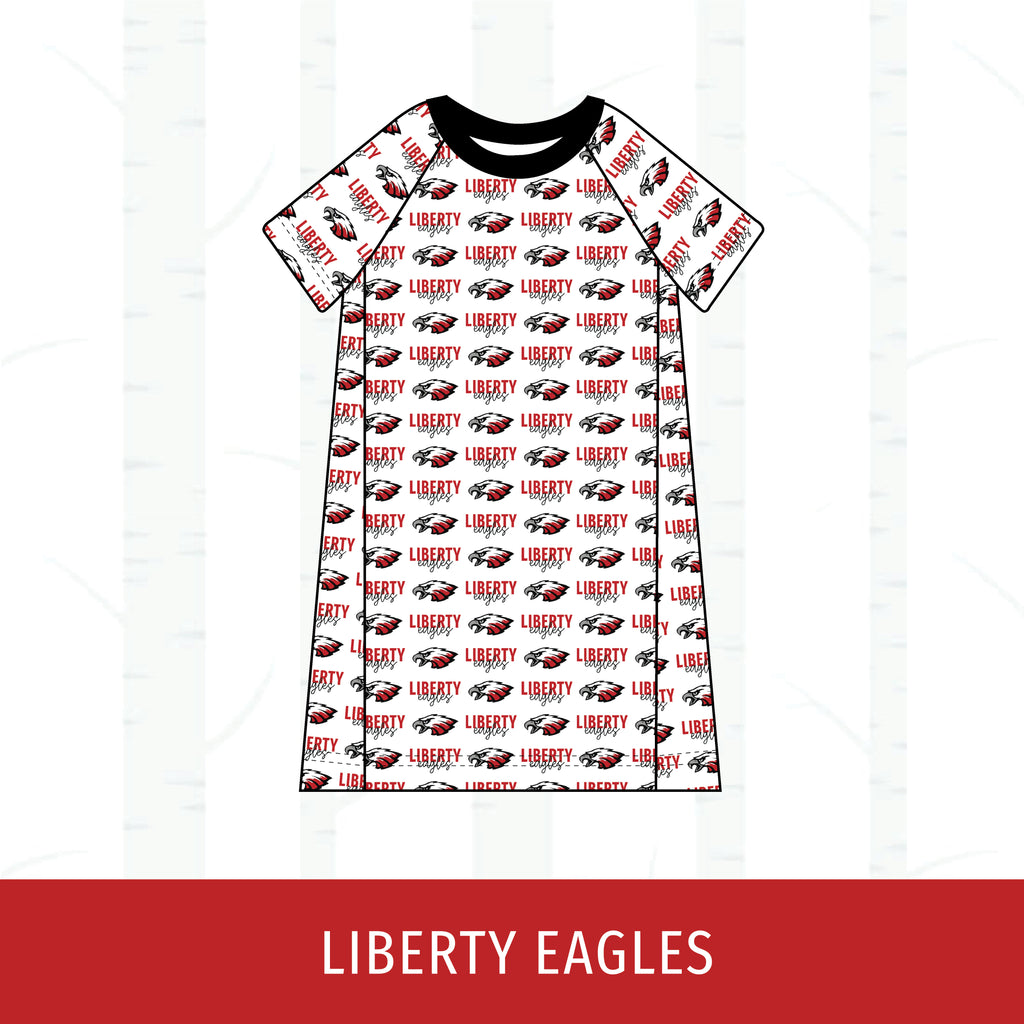Liberty Eagles Short Sleeve Raglan Dress