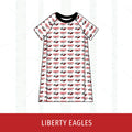 Liberty Eagles Short Sleeve Raglan Dress