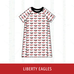 Liberty Eagles Short Sleeve Raglan Dress